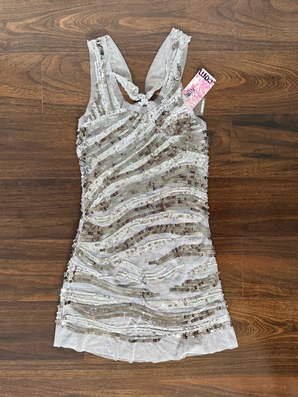 Love Culture Silver Sequin Tank Top